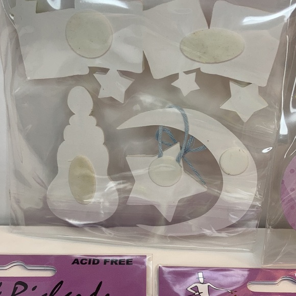 Mark Richards Scrapbook Stickers Card Making Baby Boy Star Moon Paper Crafts - Picture 8 of 13